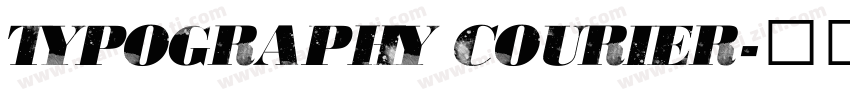 typography courier字体转换
